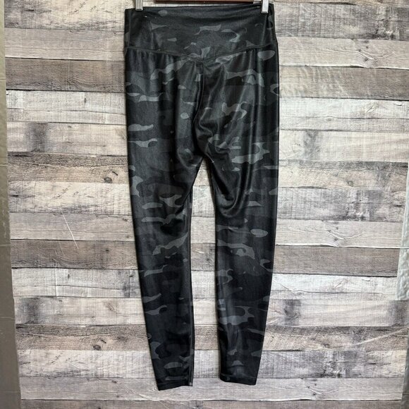 NIKE Women's Dri-FIT One Mid Rise Full Length Camo Leggings Medium Black - Picture 2 of 9